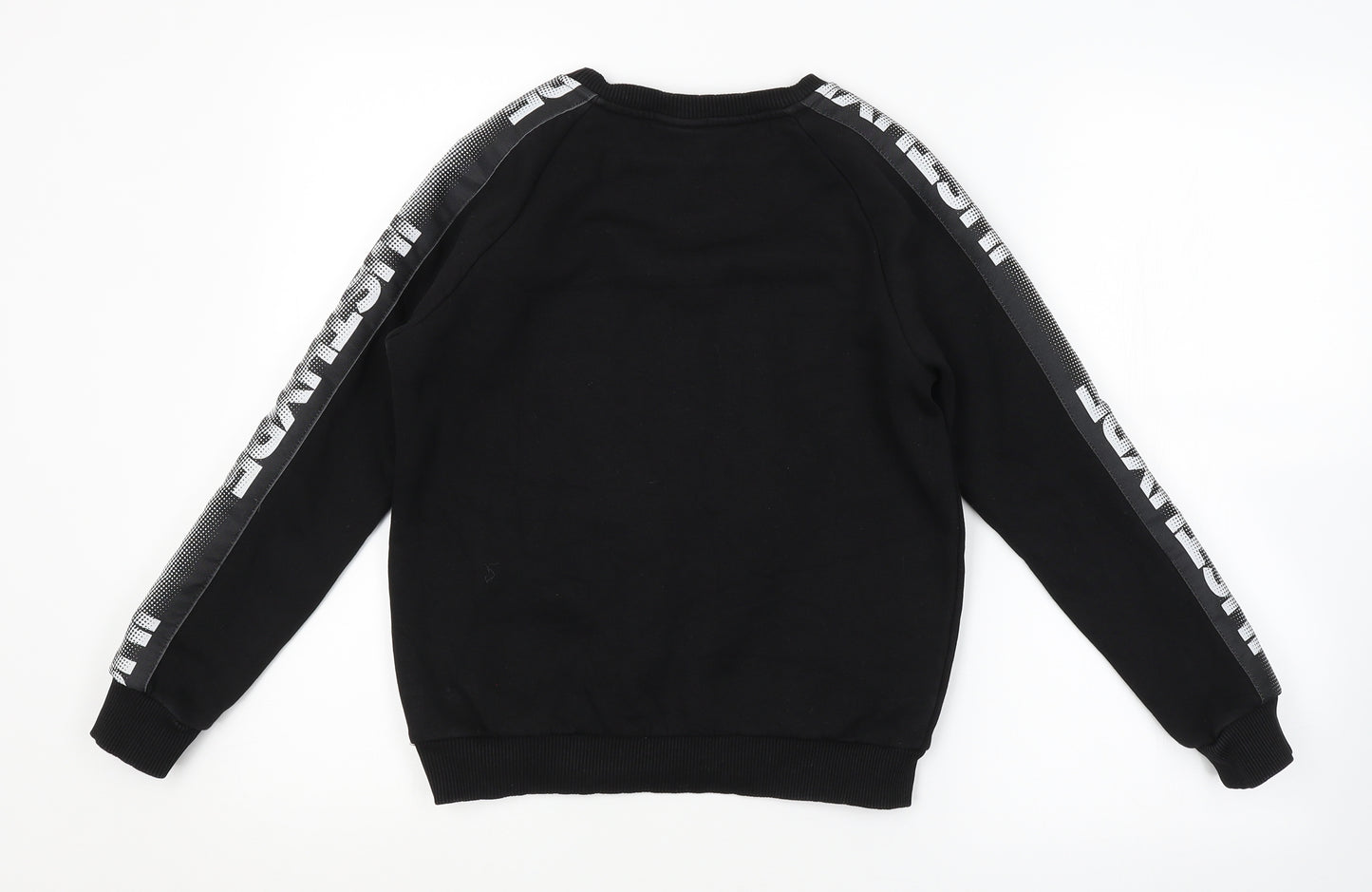 Hype Girls Black   Pullover Sweatshirt Size 11-12 Years