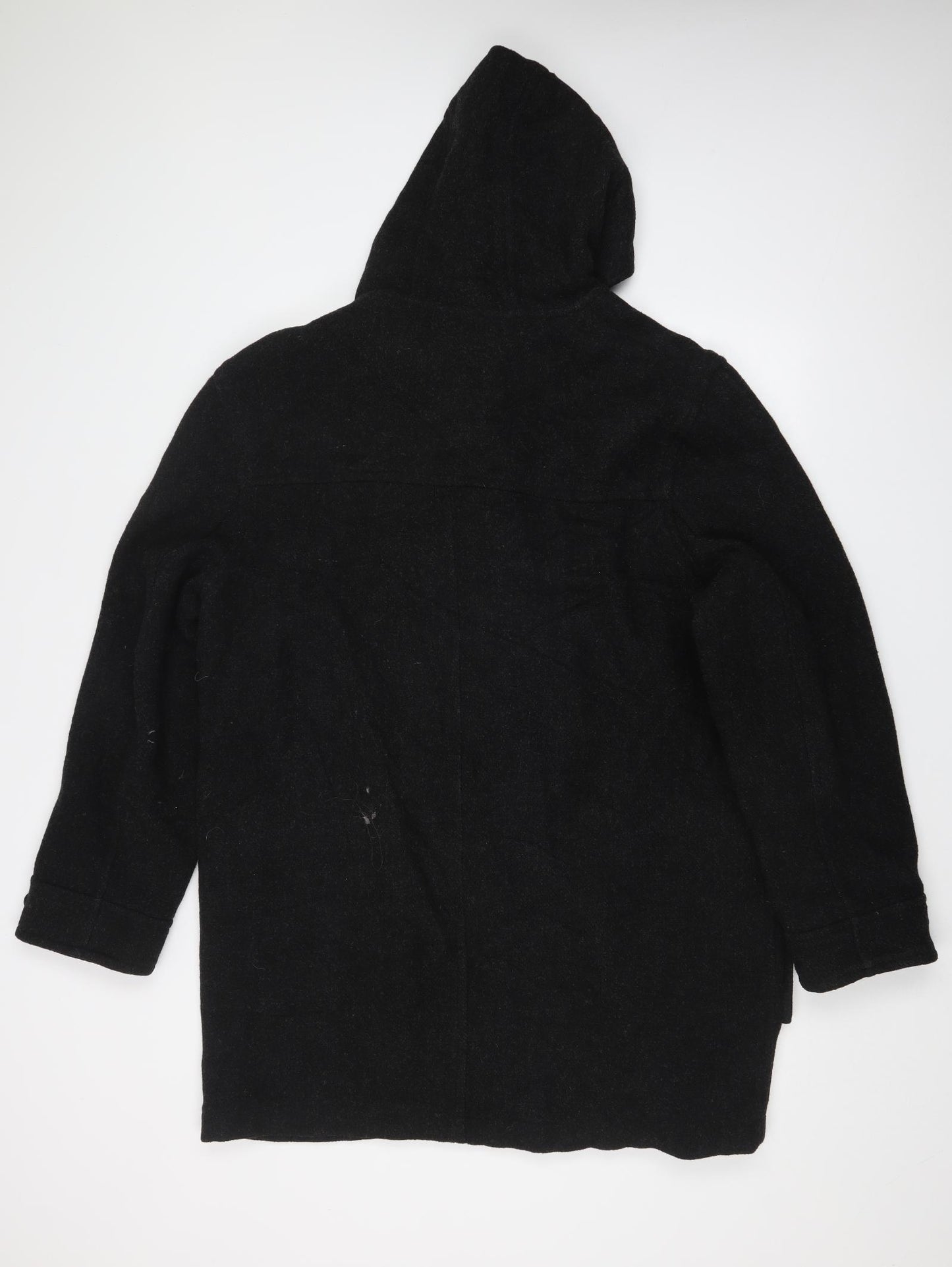BUTLER AND WEBB Mens Black   Overcoat Coat Size XL