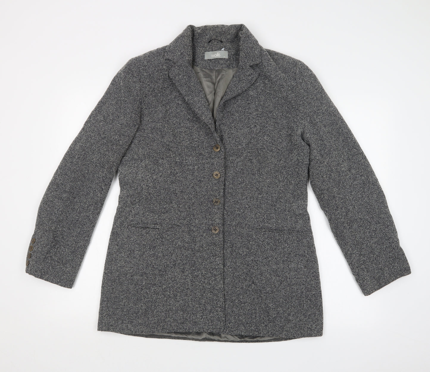 Wallis Womens Grey   Jacket Suit Jacket Size 14