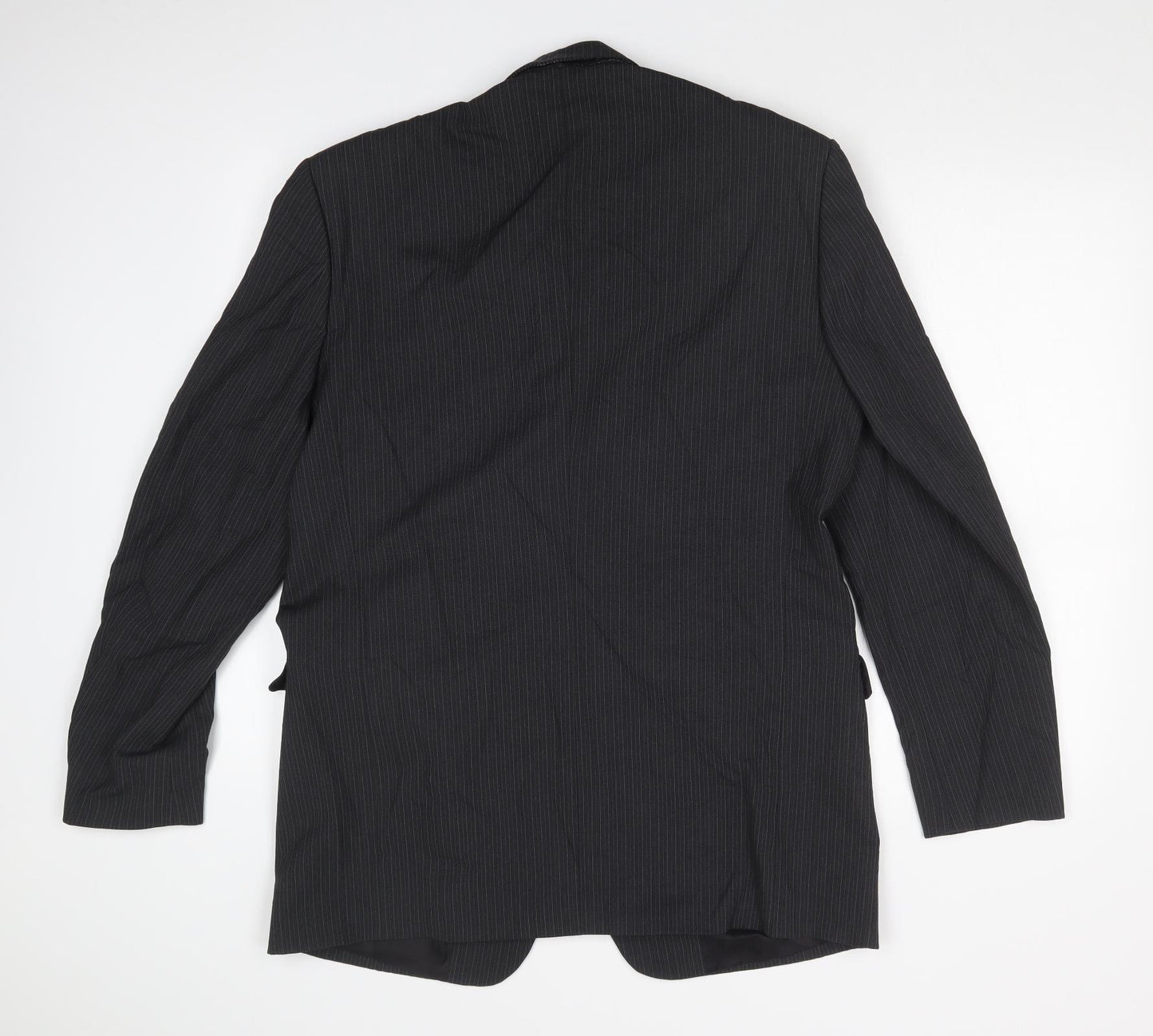 NEXT Mens Grey Striped  Jacket Suit Jacket Size 40