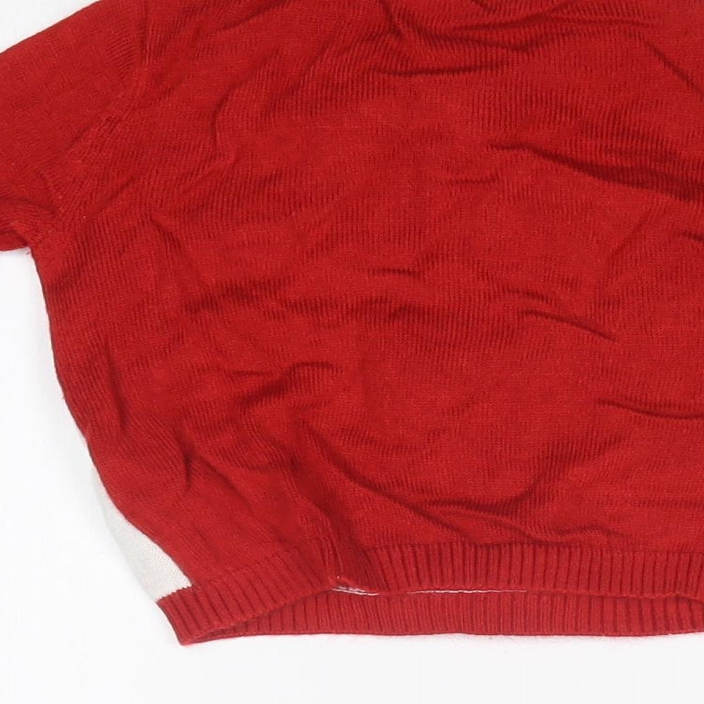 M&Co Baby Red   Pullover Jumper Size 6-9 Months  - CHRISTMAS