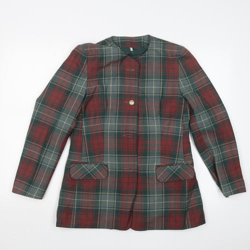 EDINBURGH Womens Multicoloured Check  Jacket  Size 12