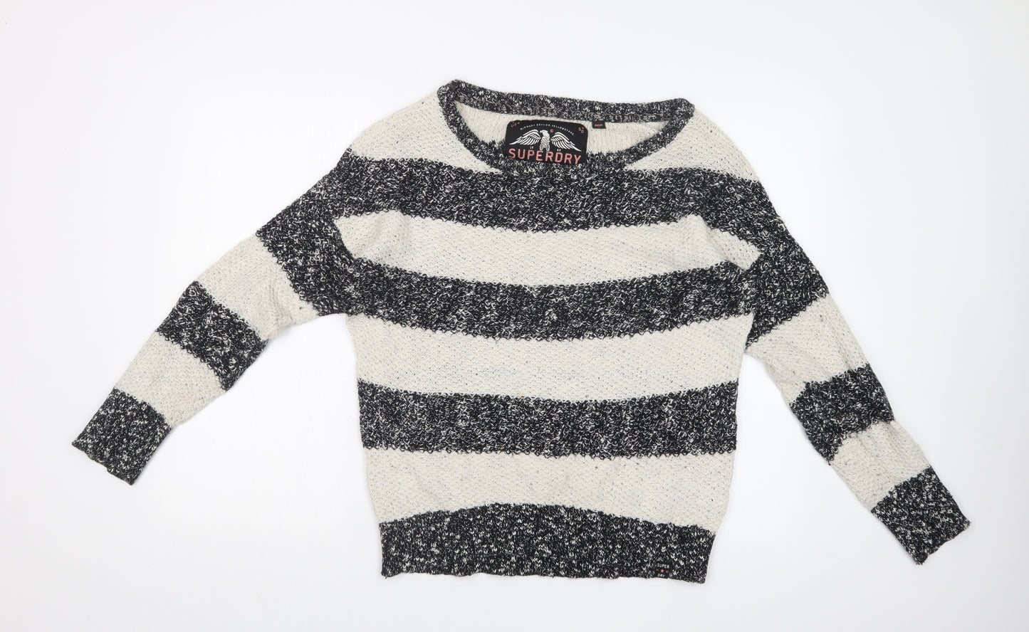 SUPDERDRY Womens Multicoloured Striped  Pullover Sweatshirt