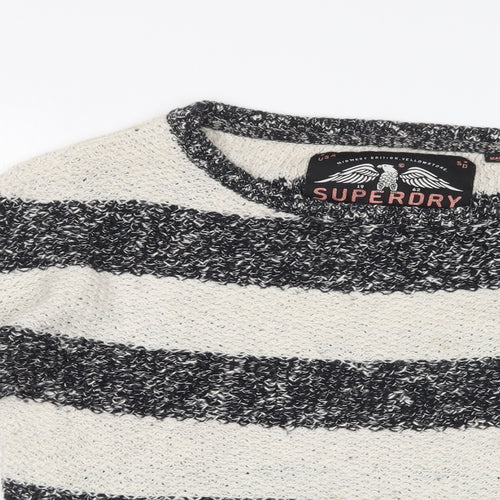 SUPDERDRY Womens Multicoloured Striped  Pullover Sweatshirt