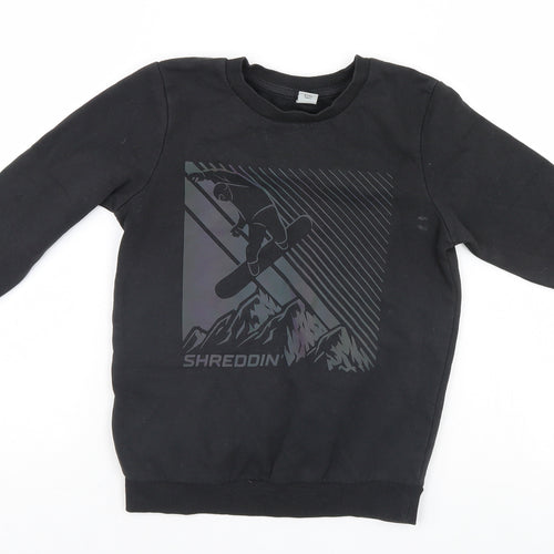 TU Girls Black   Pullover Jumper Size 6 Years