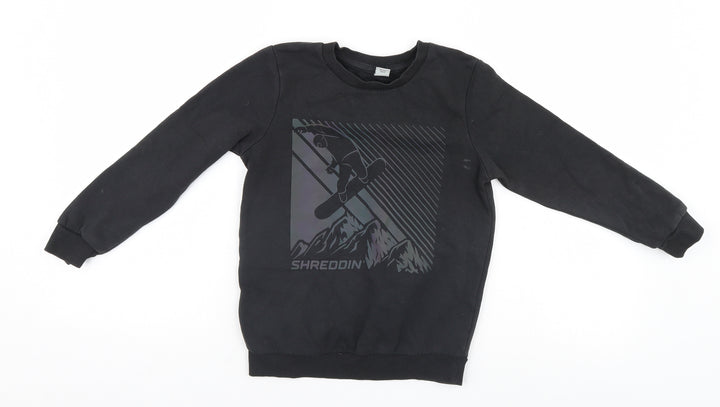 TU Girls Black   Pullover Jumper Size 6 Years