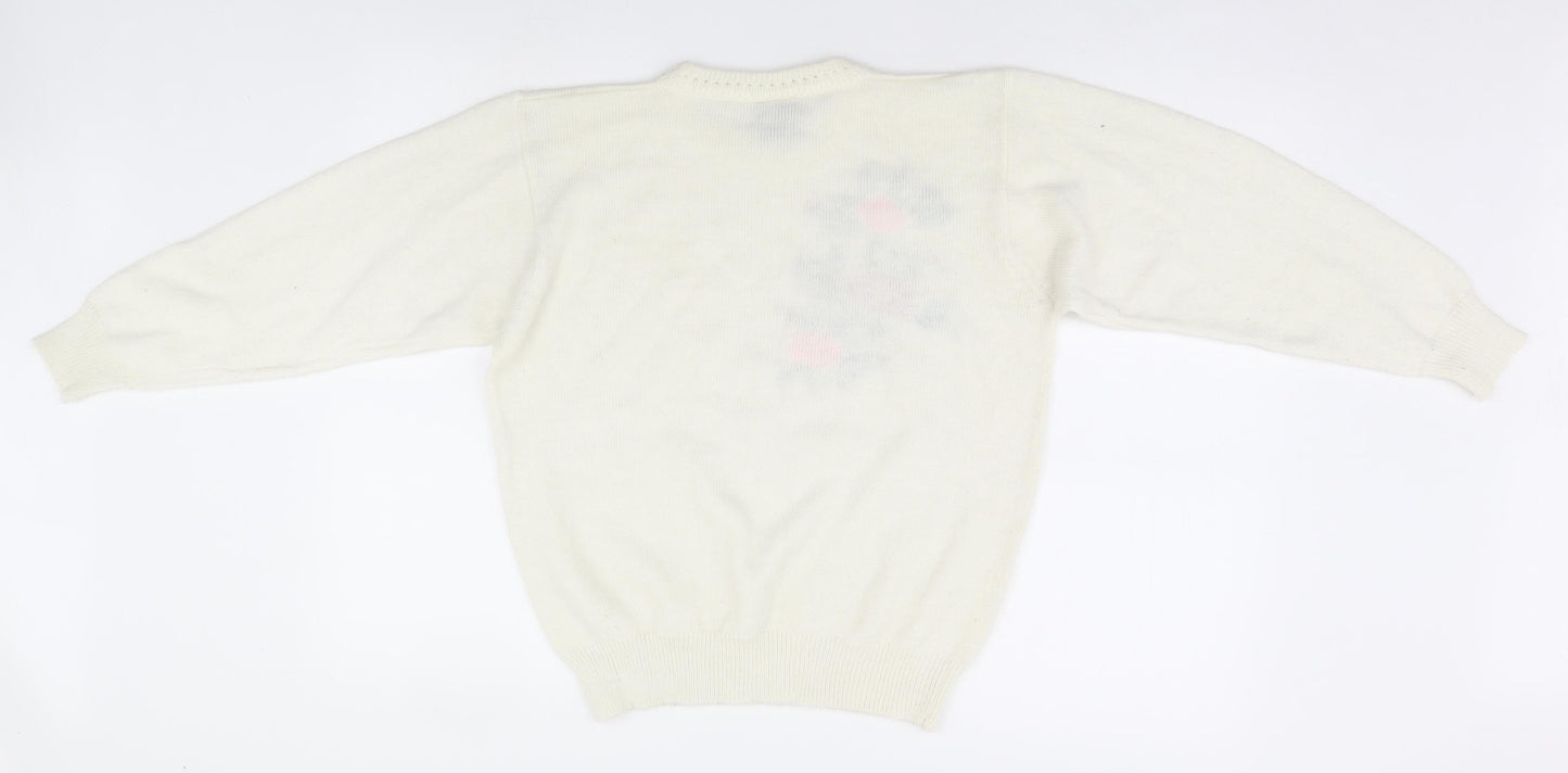 Preworn Womens Ivory   Pullover Jumper Size S