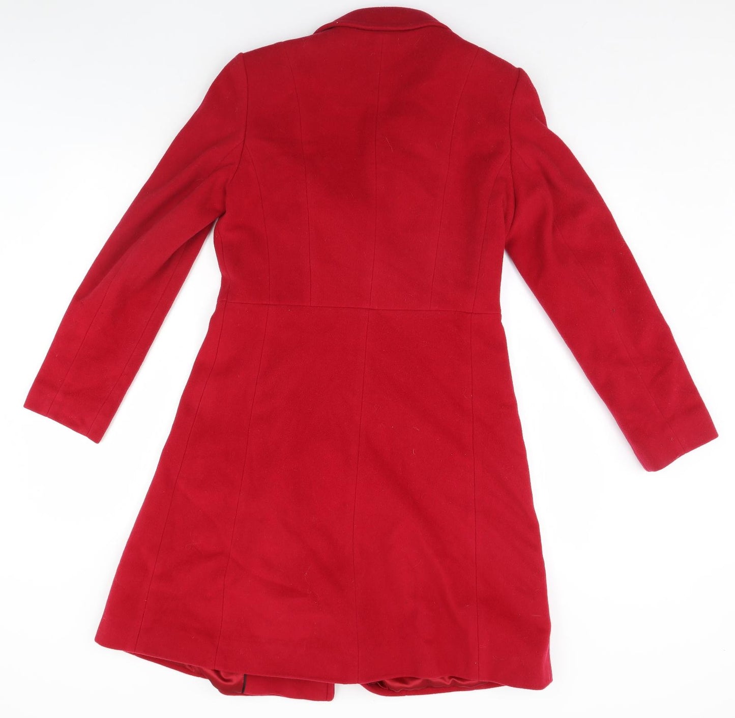 Marks and Spencer Womens Red   Overcoat Coat Size 8