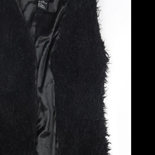 Me Jane Womens Black   Overcoat Jacket Size S