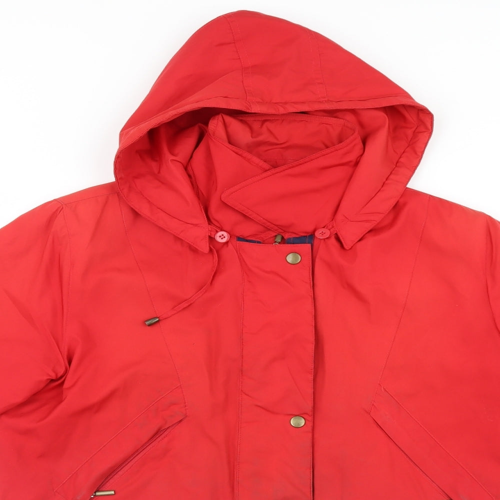 Preworn Womens Red   Rain Coat Coat