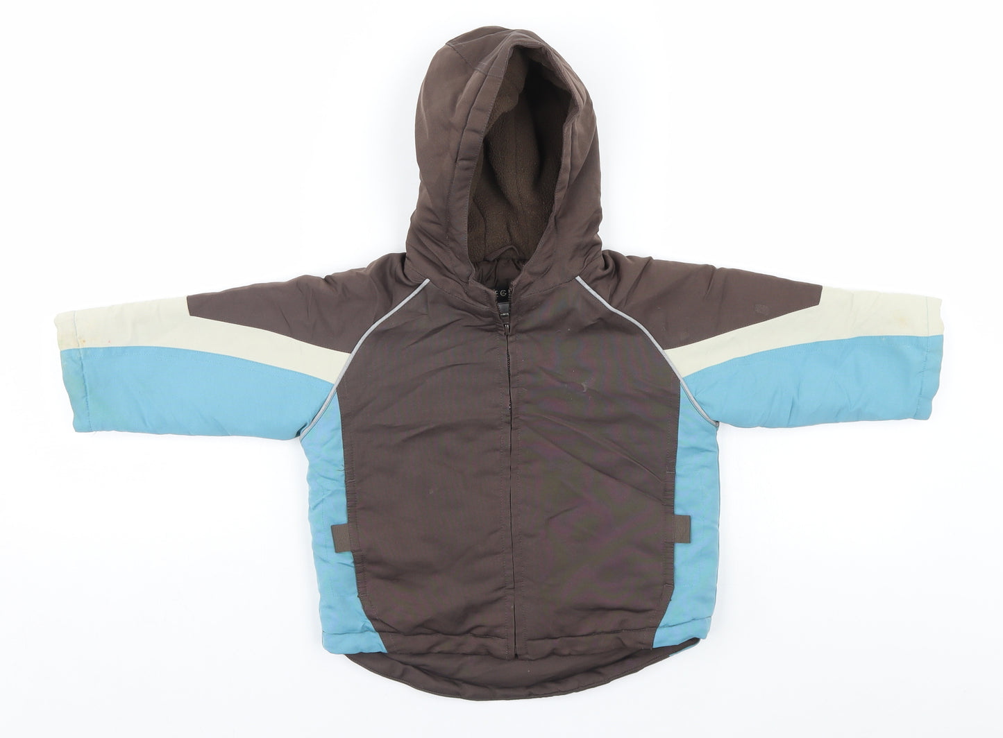George Boys Brown   Parka Coat Size 6-9 Months