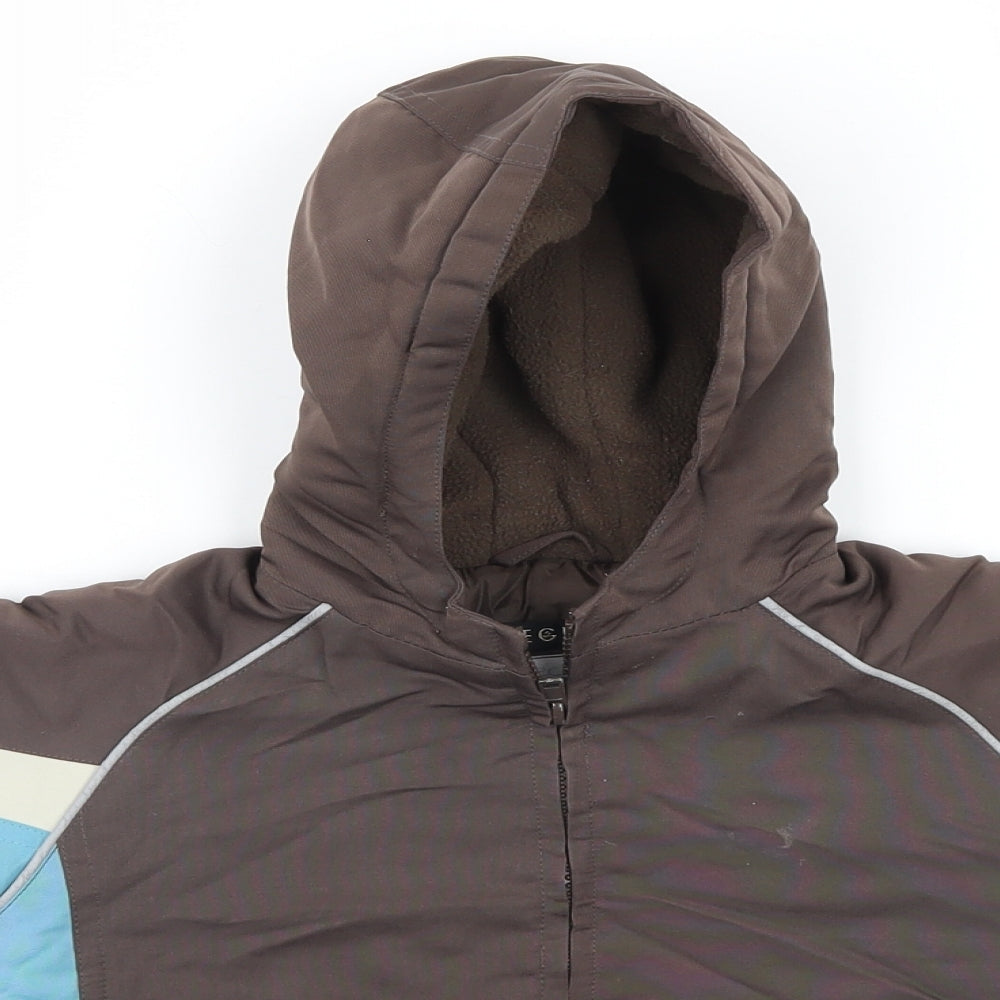 George Boys Brown   Parka Coat Size 6-9 Months