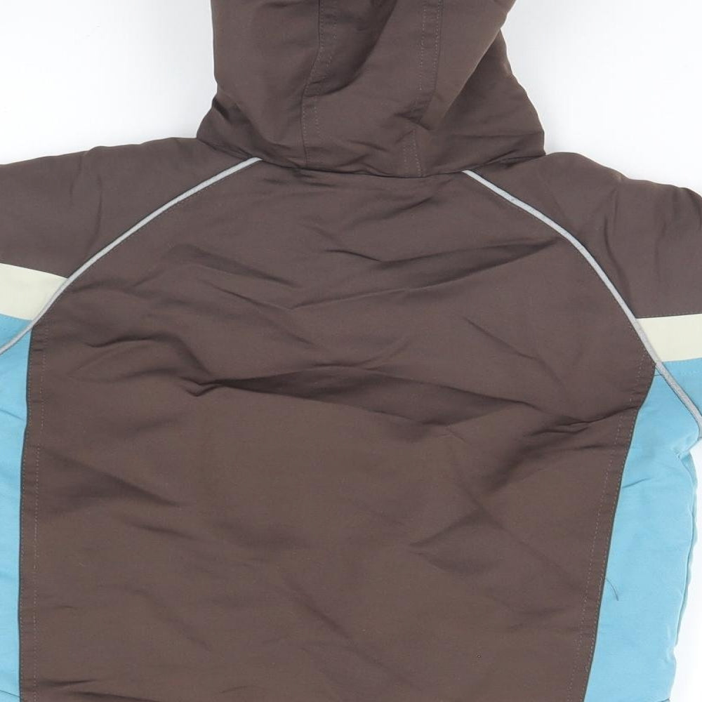 George Boys Brown   Parka Coat Size 6-9 Months