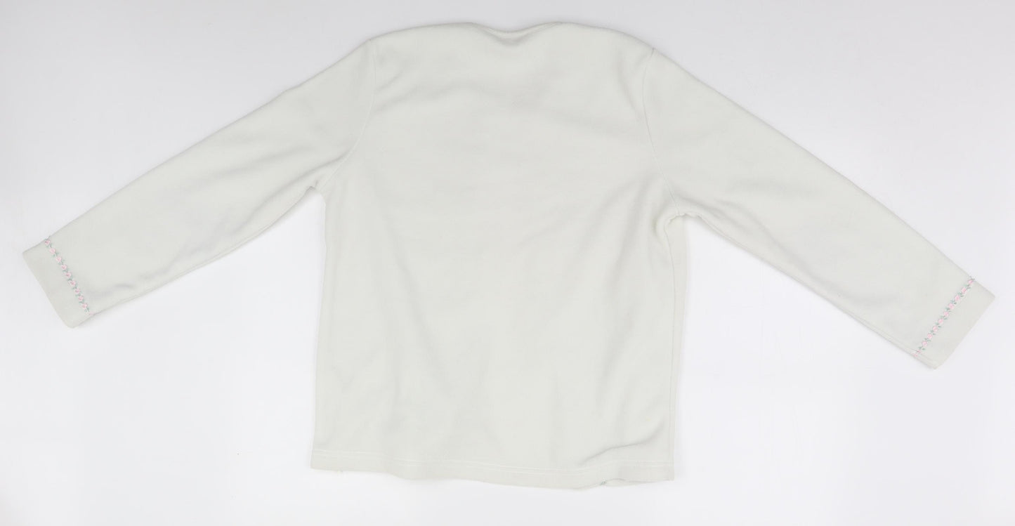 Damart Womens White   Cardigan Jumper Size XS