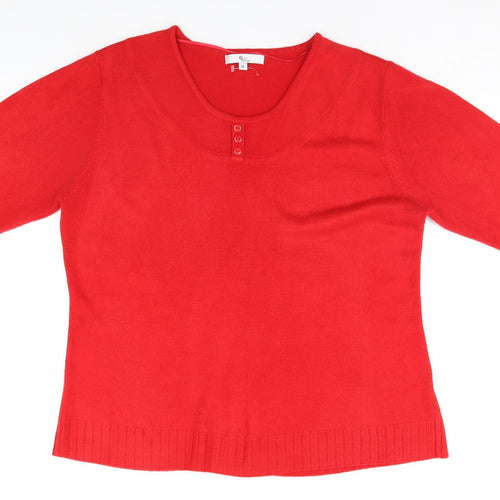 Kliss Mens Red   Pullover Jumper Size XL