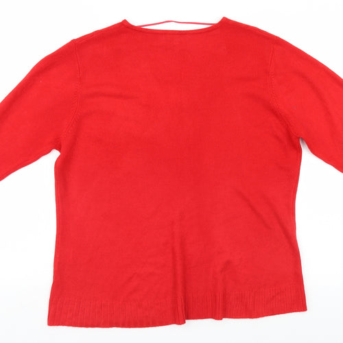 Kliss Mens Red   Pullover Jumper Size XL