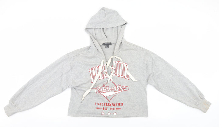 Primark Womens Grey   Pullover Hoodie Size 8