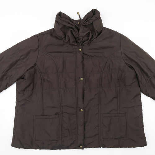 Preworn Womens Brown   Parka Coat