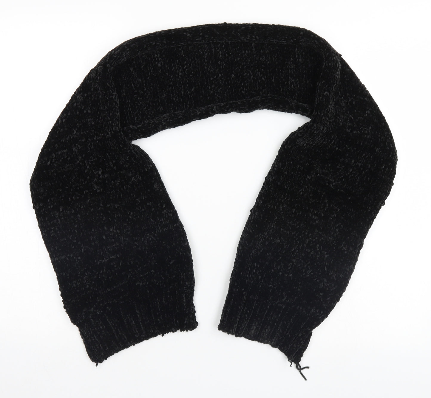 Preworn Womens Black    Scarf