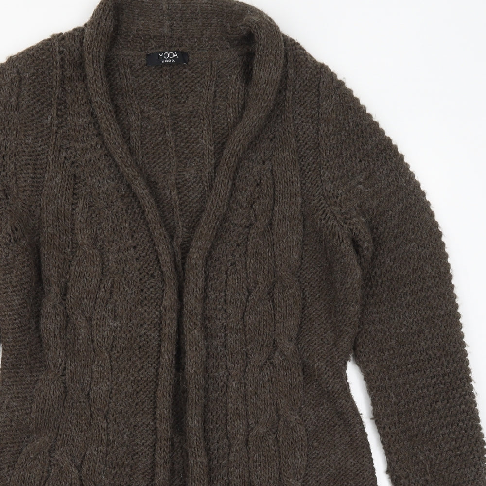 George Womens Brown  Knit Cardigan Jumper Size 12