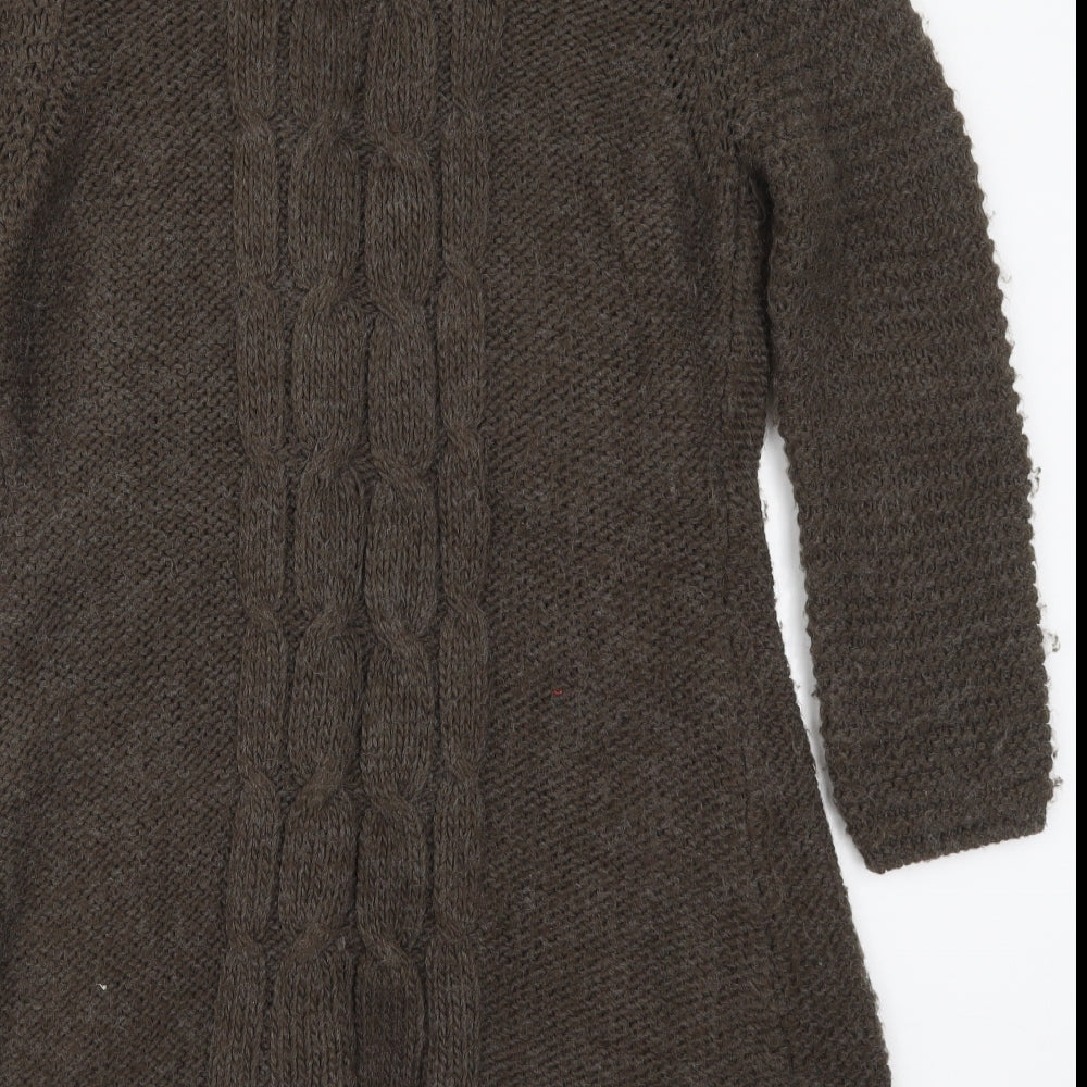 George Womens Brown  Knit Cardigan Jumper Size 12