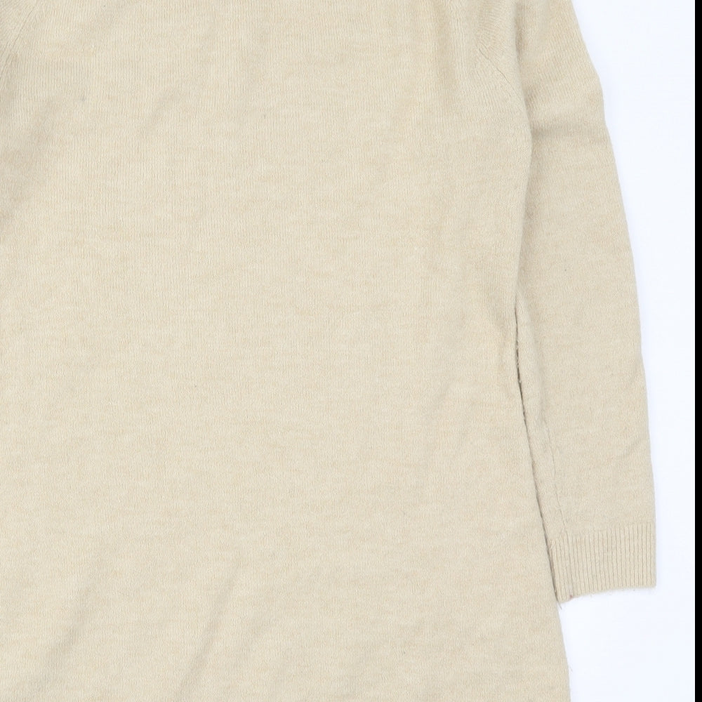 Avon Womens Beige  Knit Jumper Dress  Size 14