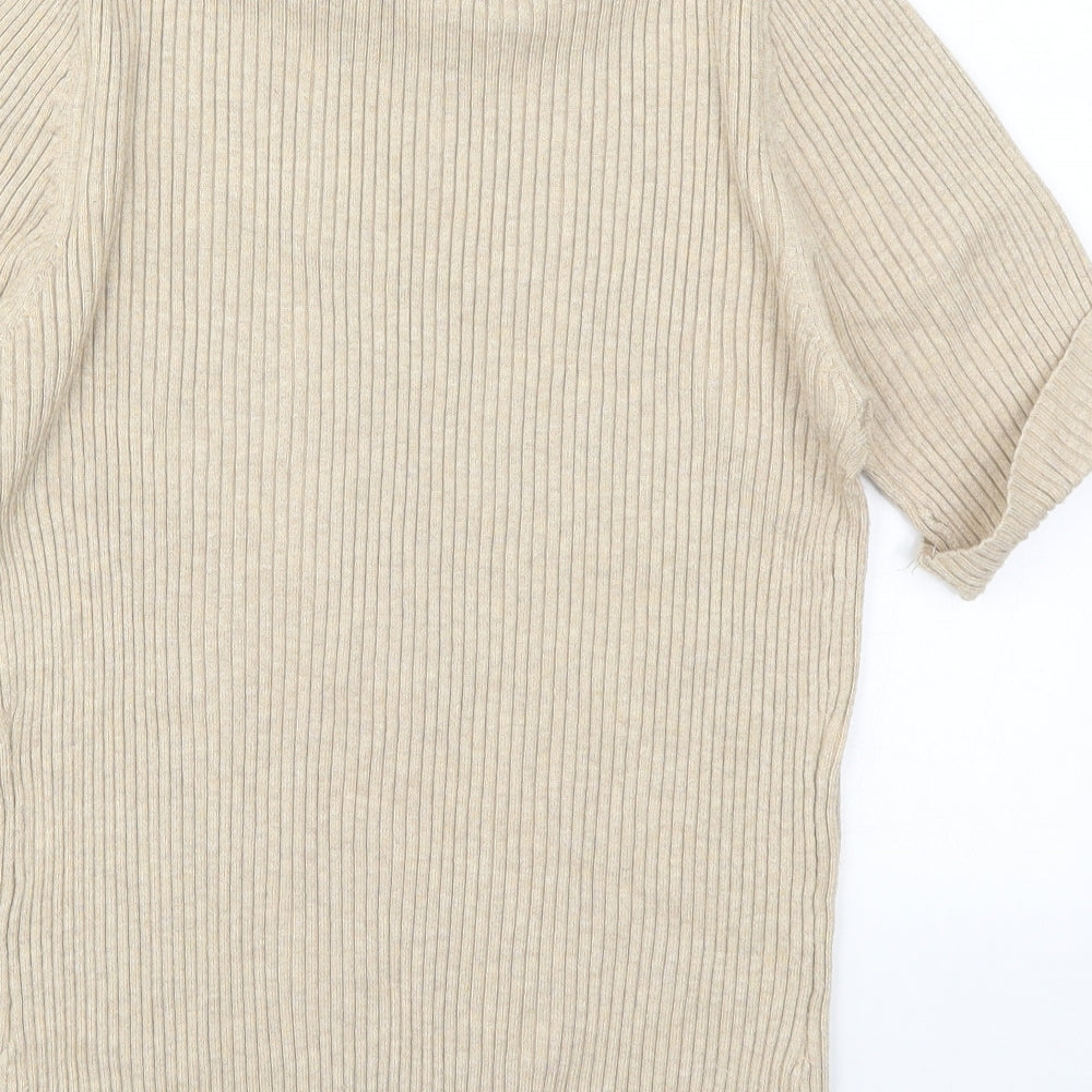 BHS Boys Beige  Knit Pullover Jumper Size 12 Years