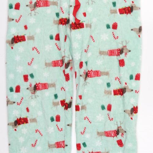 Nightfox Womens Blue   Trousers  Size M L26 in - Christmas Sausage Dog Pyjama Pants