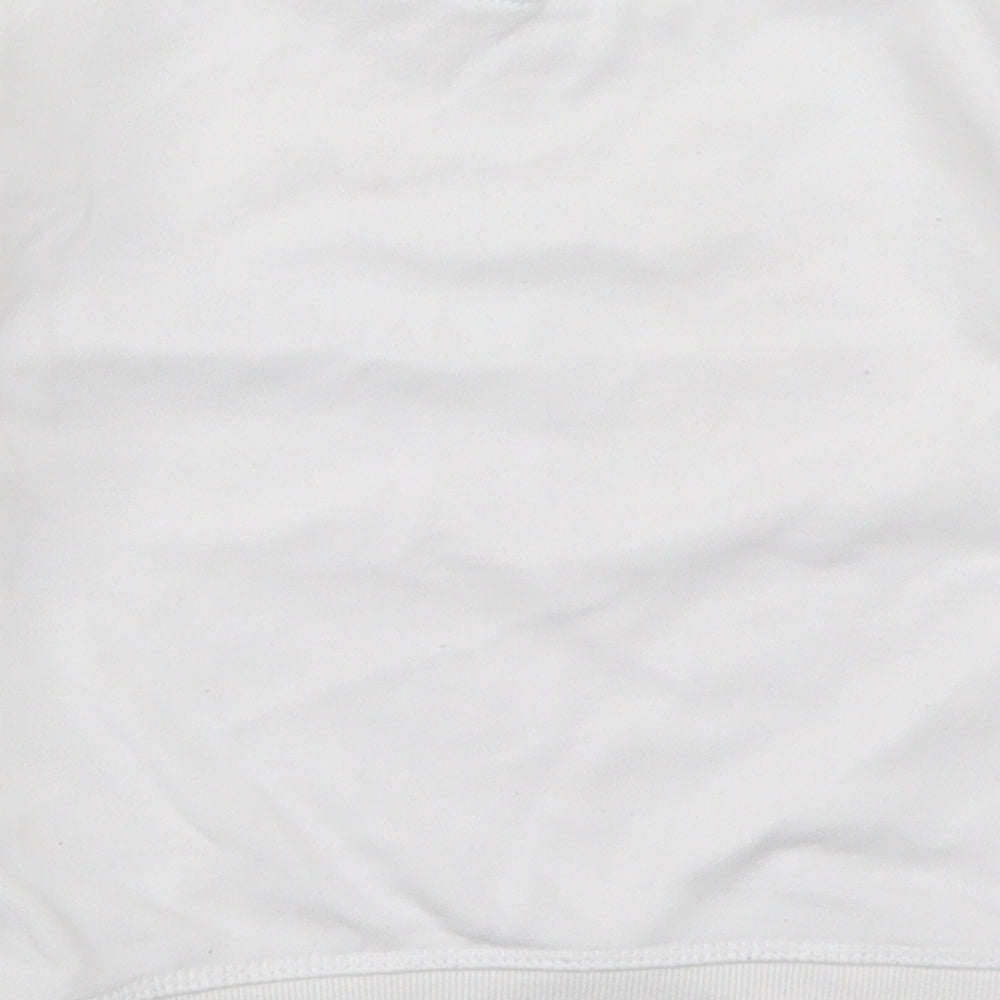 Primark Girls White   Pullover Sweatshirt Size 3-4 Years  - Stay Happy
