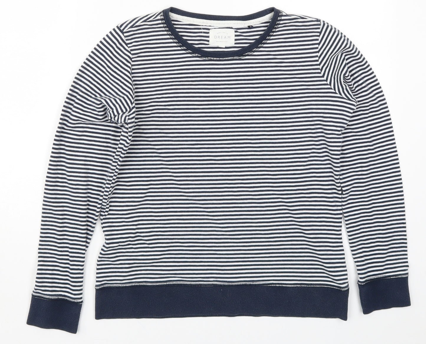NEXT Womens Blue Striped  Top Pyjama Top Size XS