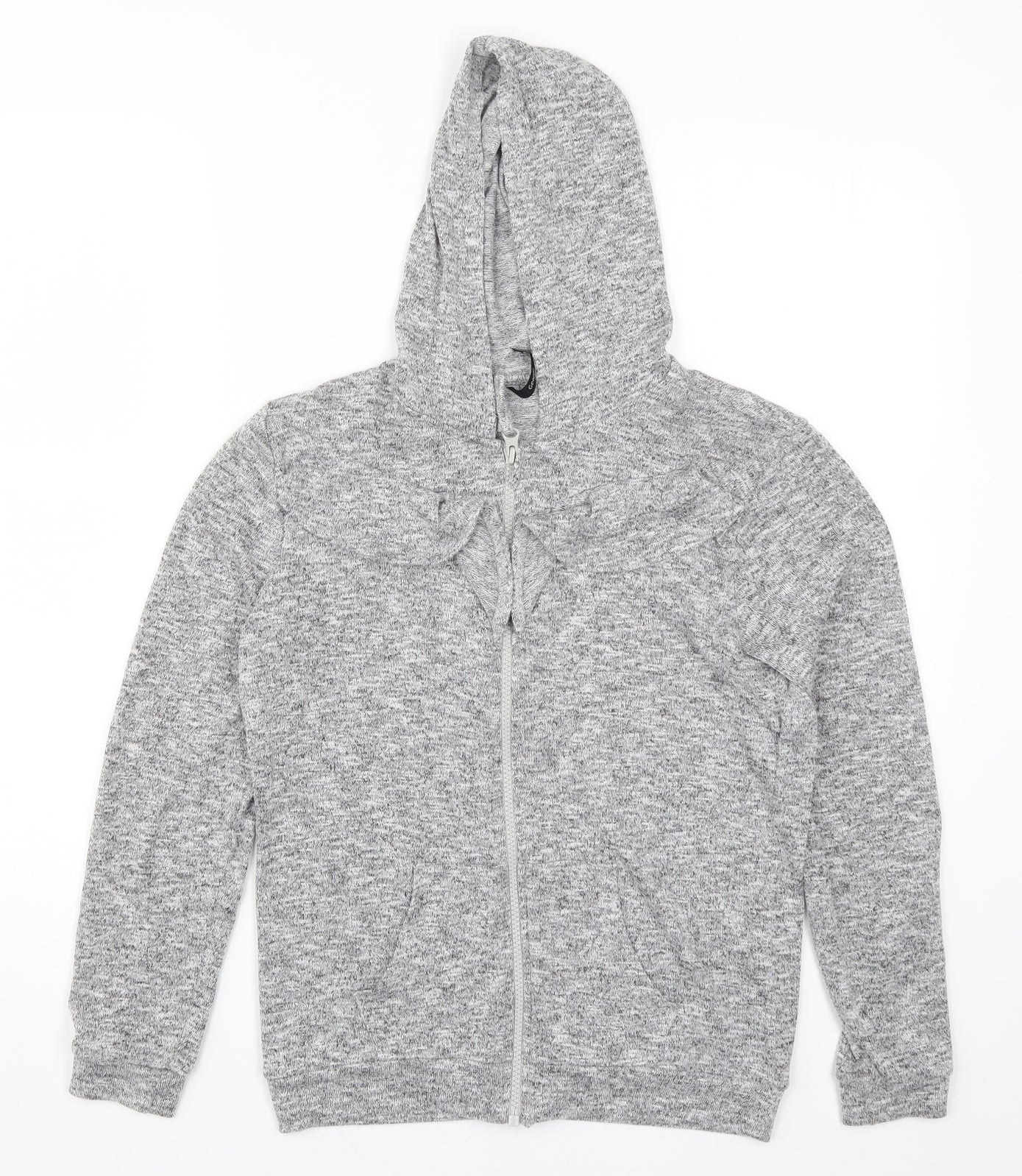 George Girls Grey   Full Zip Hoodie Size 11-12 Years