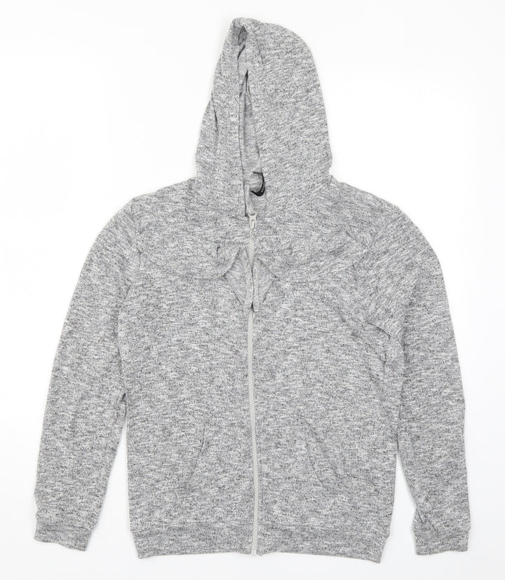 George Girls Grey   Full Zip Hoodie Size 11-12 Years