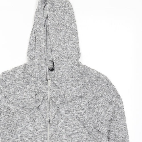 George Girls Grey   Full Zip Hoodie Size 11-12 Years
