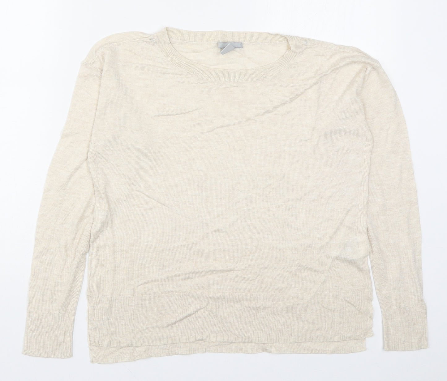 H&M Mens Beige    Button-Up Size S
