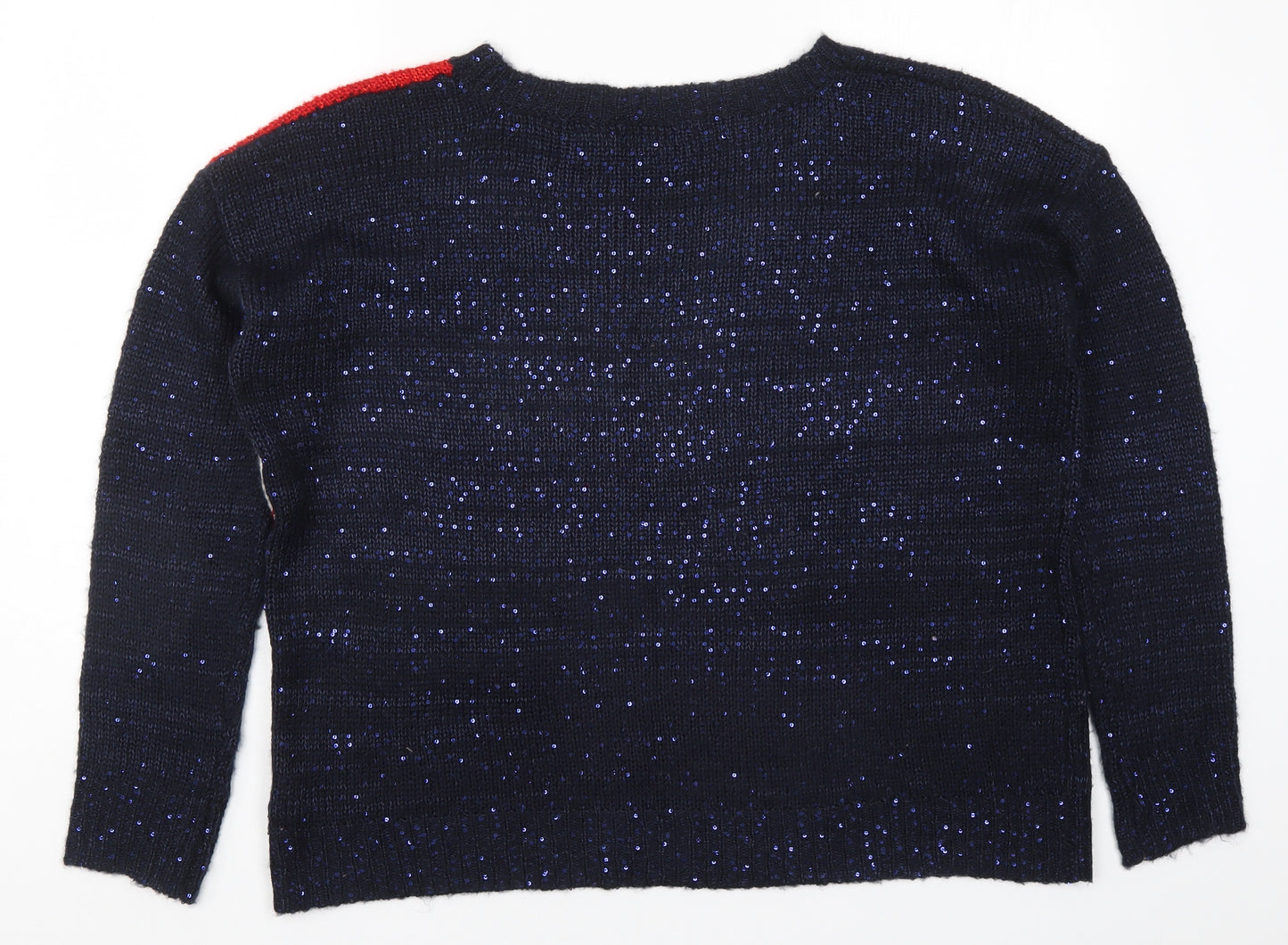 Atmosphere Womens Blue  Knit Pullover Jumper Size 16  - Stars and Stripes
