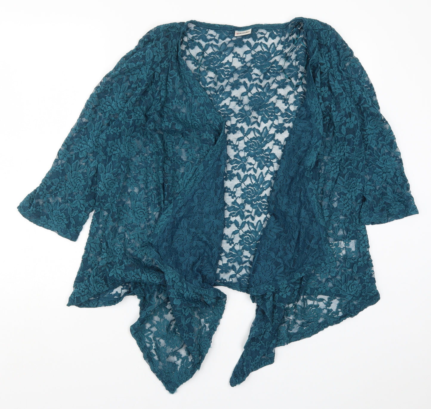 Damart Womens Blue  Lace Cardigan Jumper Size 20