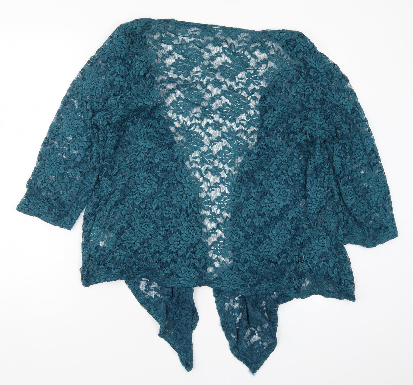 Damart Womens Blue  Lace Cardigan Jumper Size 20