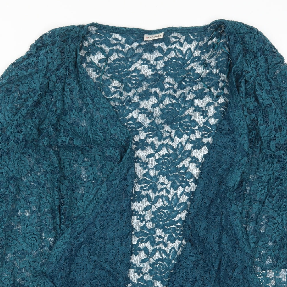 Damart Womens Blue  Lace Cardigan Jumper Size 20