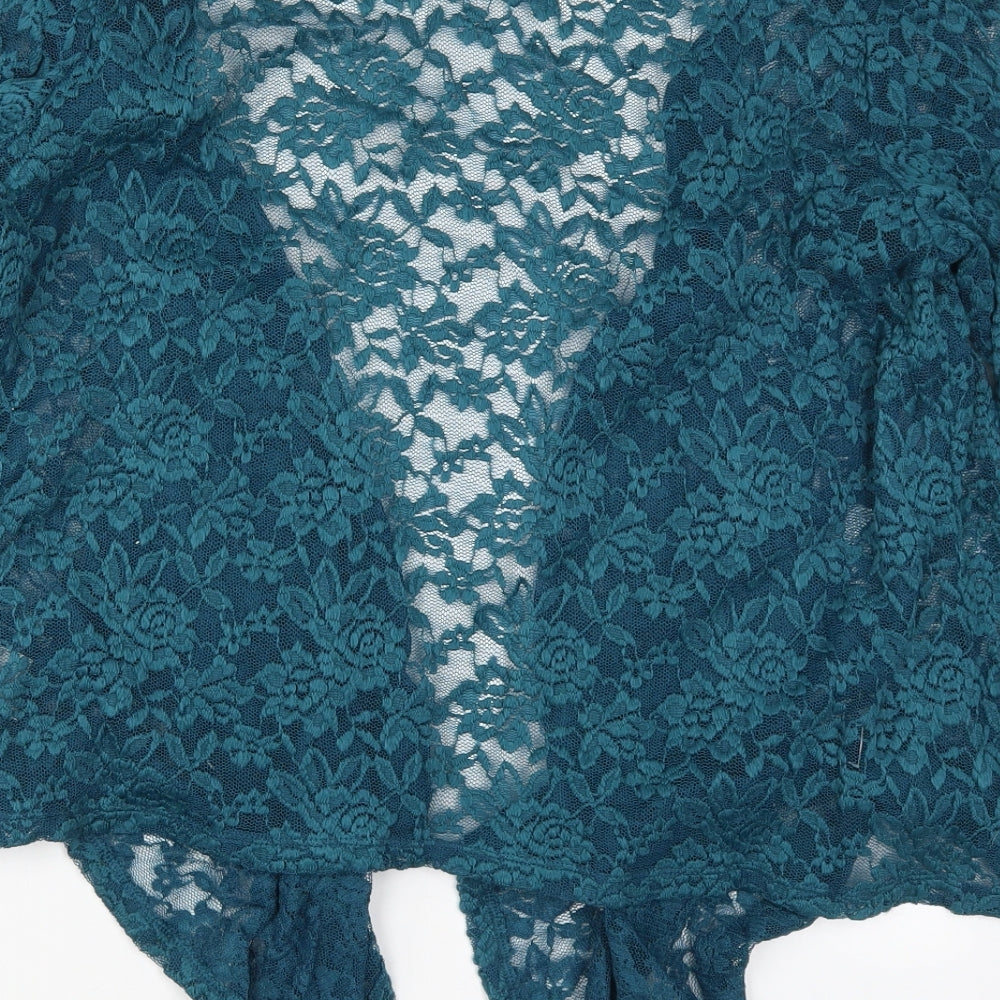 Damart Womens Blue  Lace Cardigan Jumper Size 20