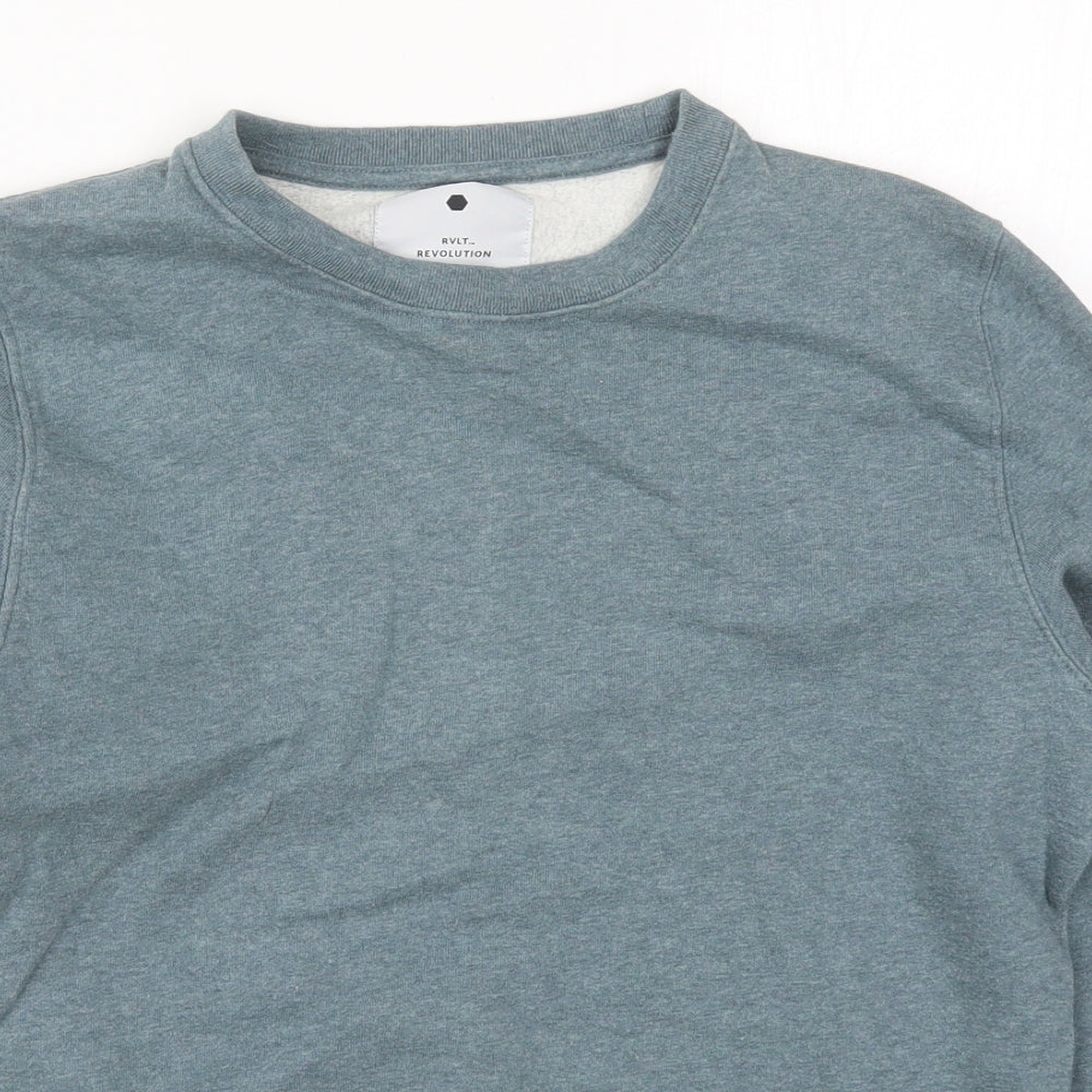 Revolution Mens Blue   Pullover Sweatshirt Size S
