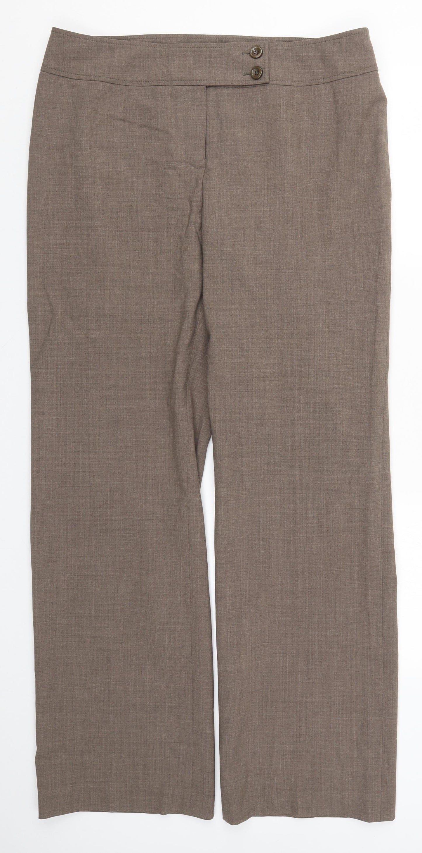 Planet Womens Brown   Trousers  Size 14 L32 in