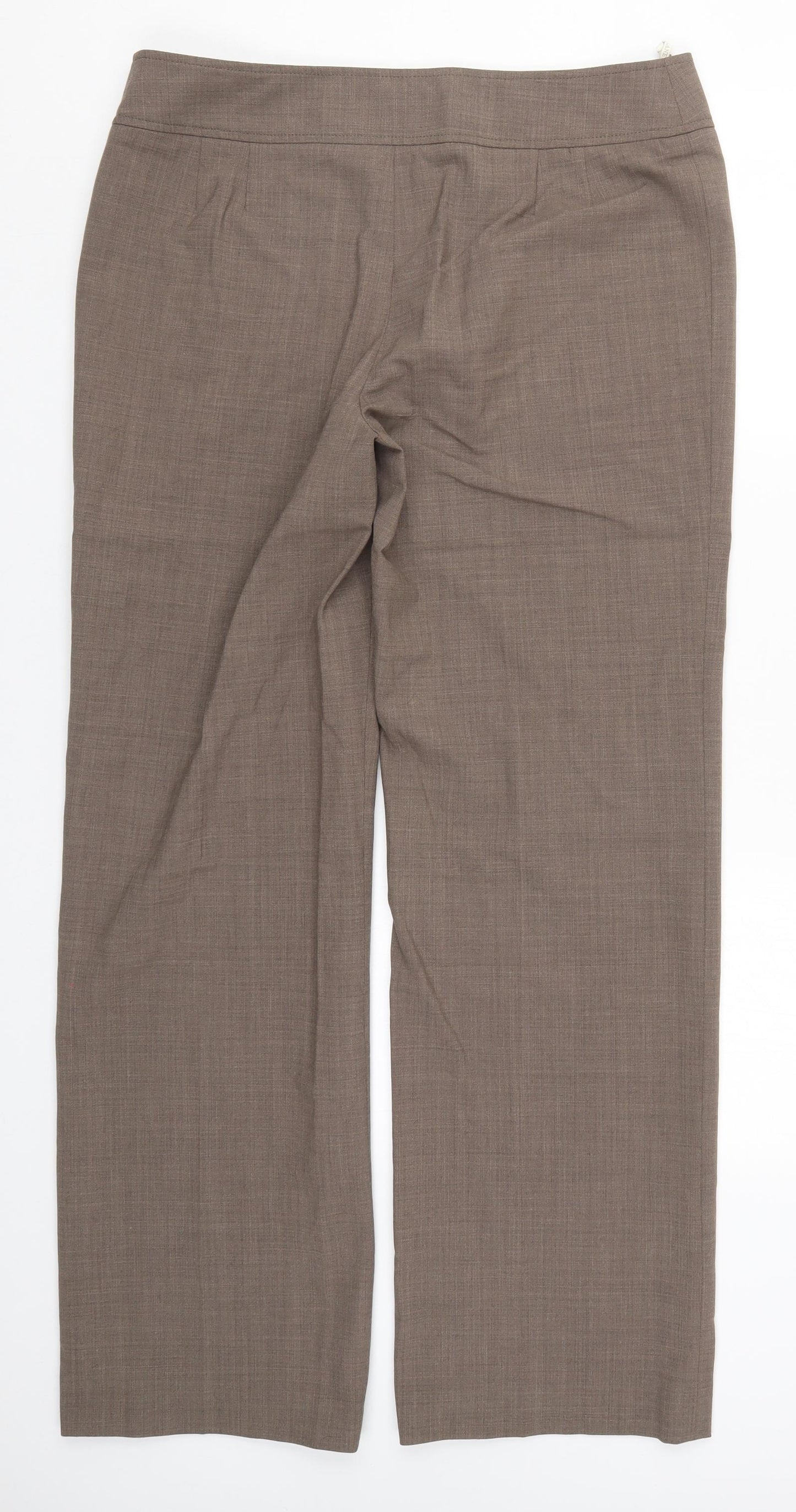 Planet Womens Brown   Trousers  Size 14 L32 in