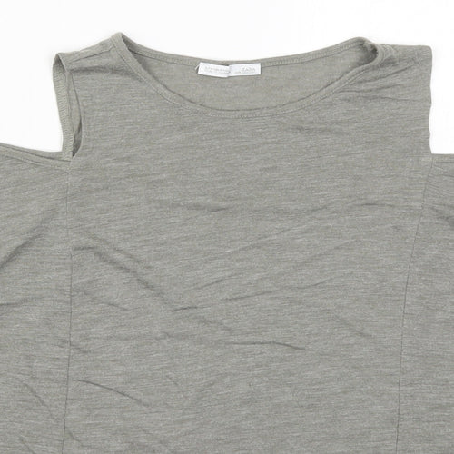 Zara Womens Grey   Basic T-Shirt Size S
