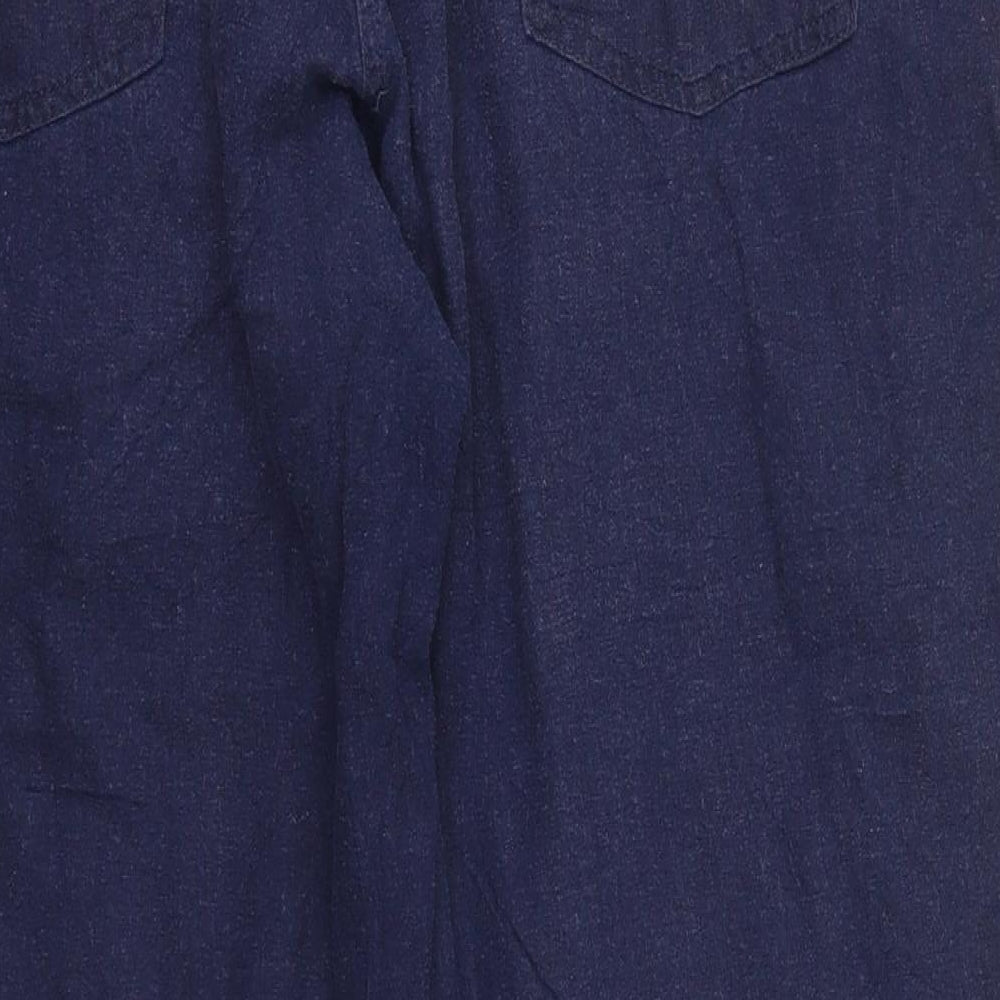 M&Co Womens Blue   Trousers  Size 18 L28 in