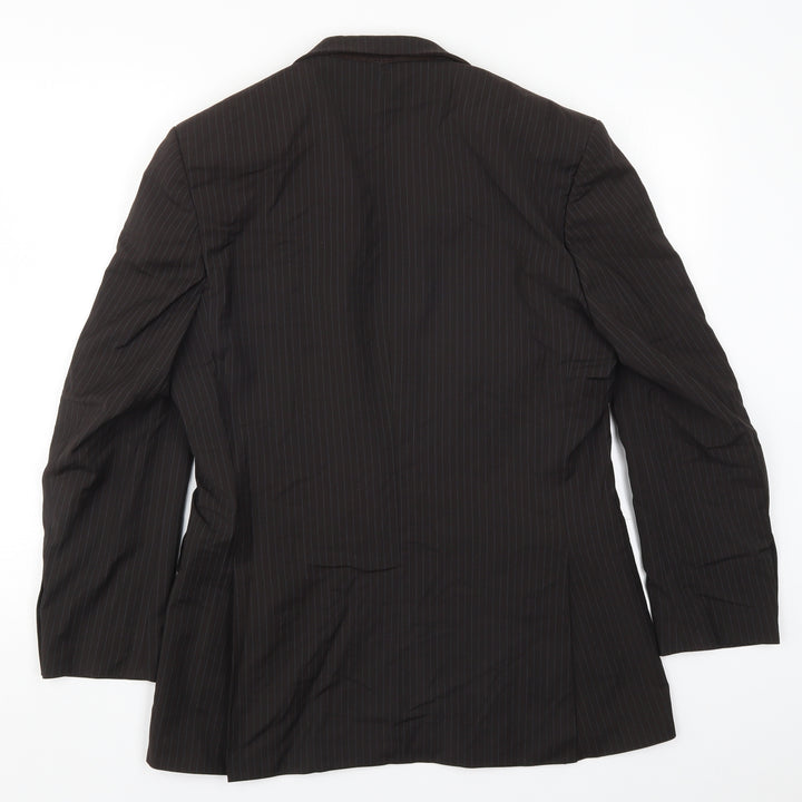 Karl Jackson Mens Brown Striped Jacket Suit Jacket Size 38