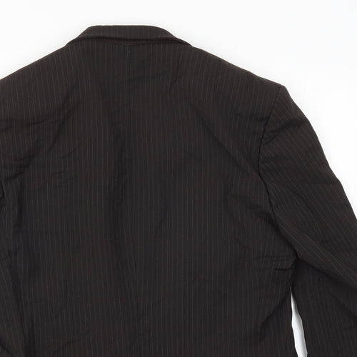 Karl Jackson Mens Brown Striped  Jacket Suit Jacket Size 38