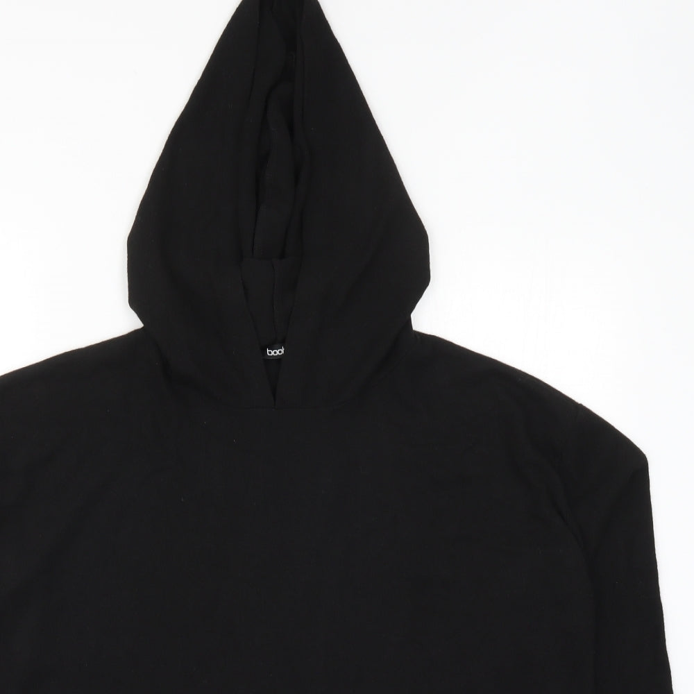 Boohoo Womens Black   Pullover Hoodie Size 18