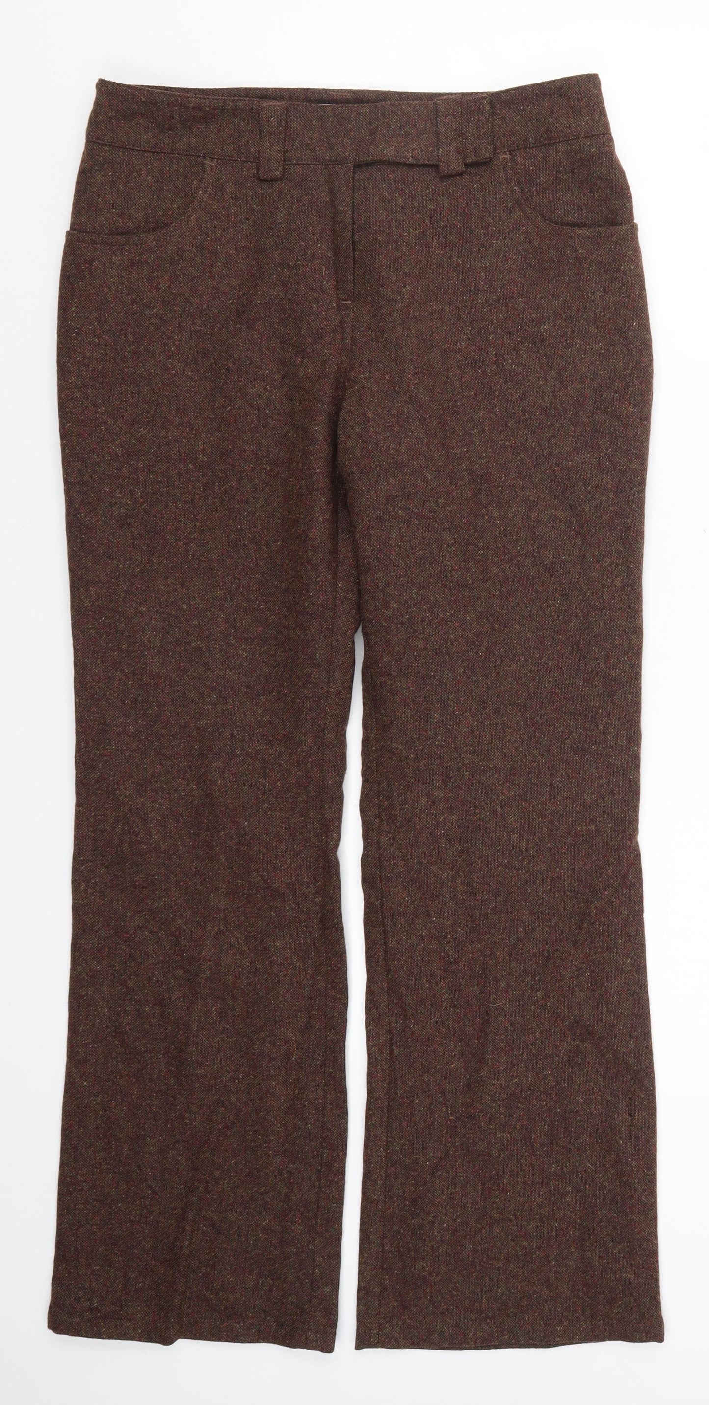 Per Una Womens Brown   Trousers  Size 12 L29 in