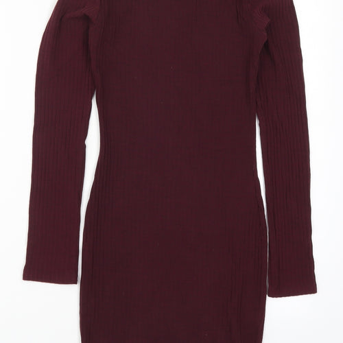New Look Womens Red   Bodycon  Size 10  - Burgundy