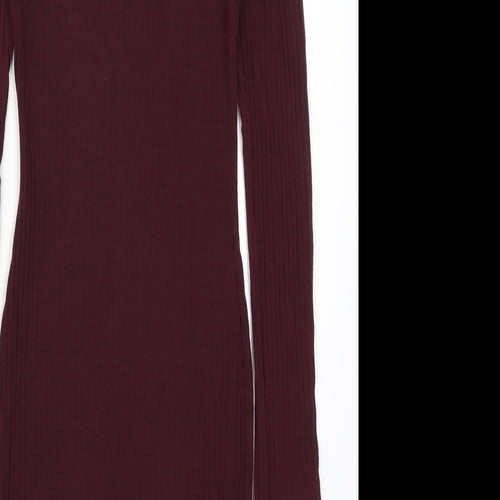 New Look Womens Red   Bodycon  Size 10  - Burgundy